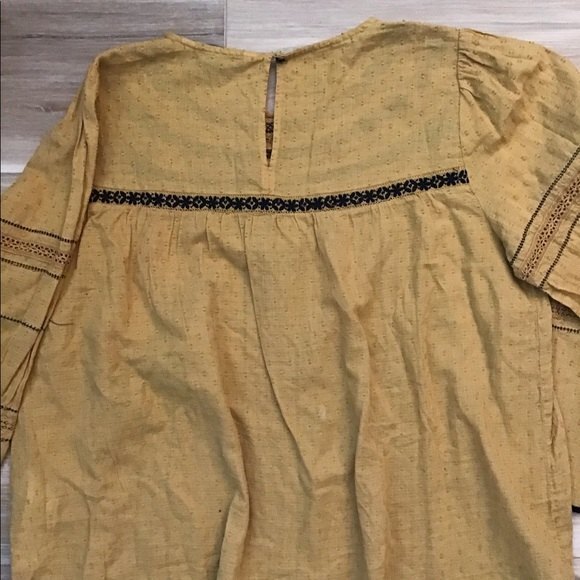 Zara Embroidered Boho Blouse S - Picture 2 of 7